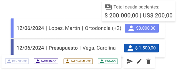 Gestión de servicios de finanzas