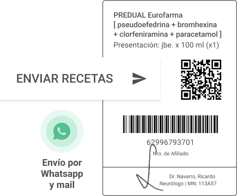 Receta electronica para facilitar la prescripción de medicamentos.